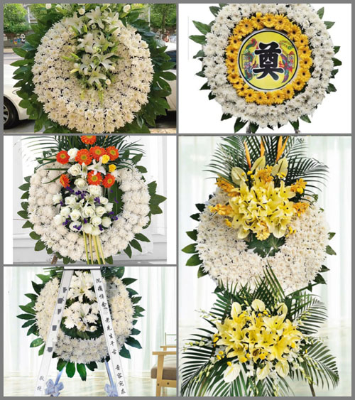 上海崇明区新河镇新梅村花圈速递